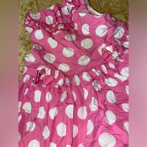 PINK POCKA DOT DRESS - Picture 2 of 4